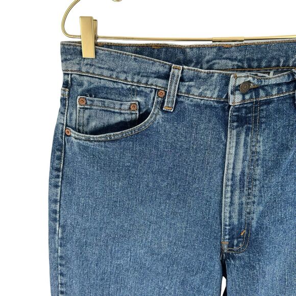 Levis 554 Jeans Mens 36 x 34 Blue Relaxed Straight Vintage 90's USA Cotton Denim - Picture 5 of 15